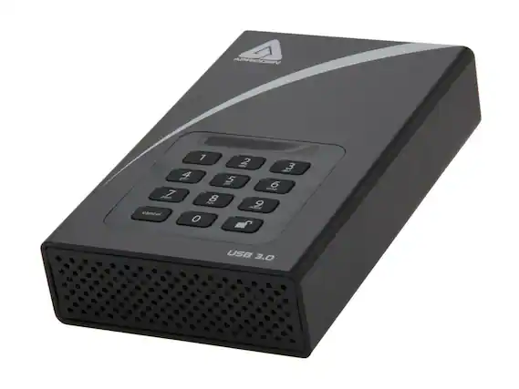 4 APRICORN 1 2 3 det 4 5 6 mio pins 7 8 9 Sde cancel 0 USB 3.0