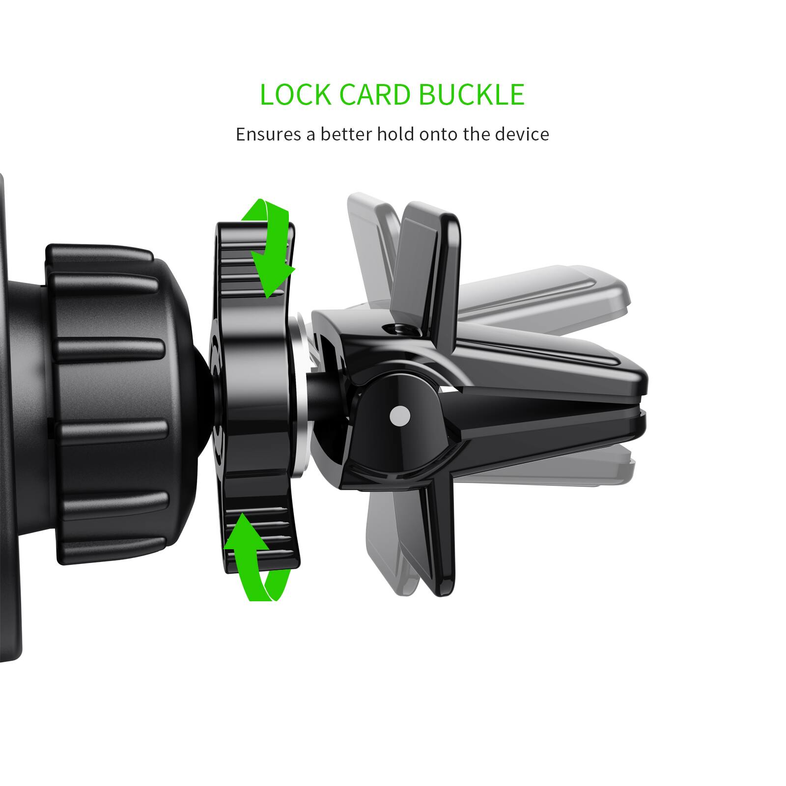 LOCK CARD BUCKLE
Ensures a better hold onto the device