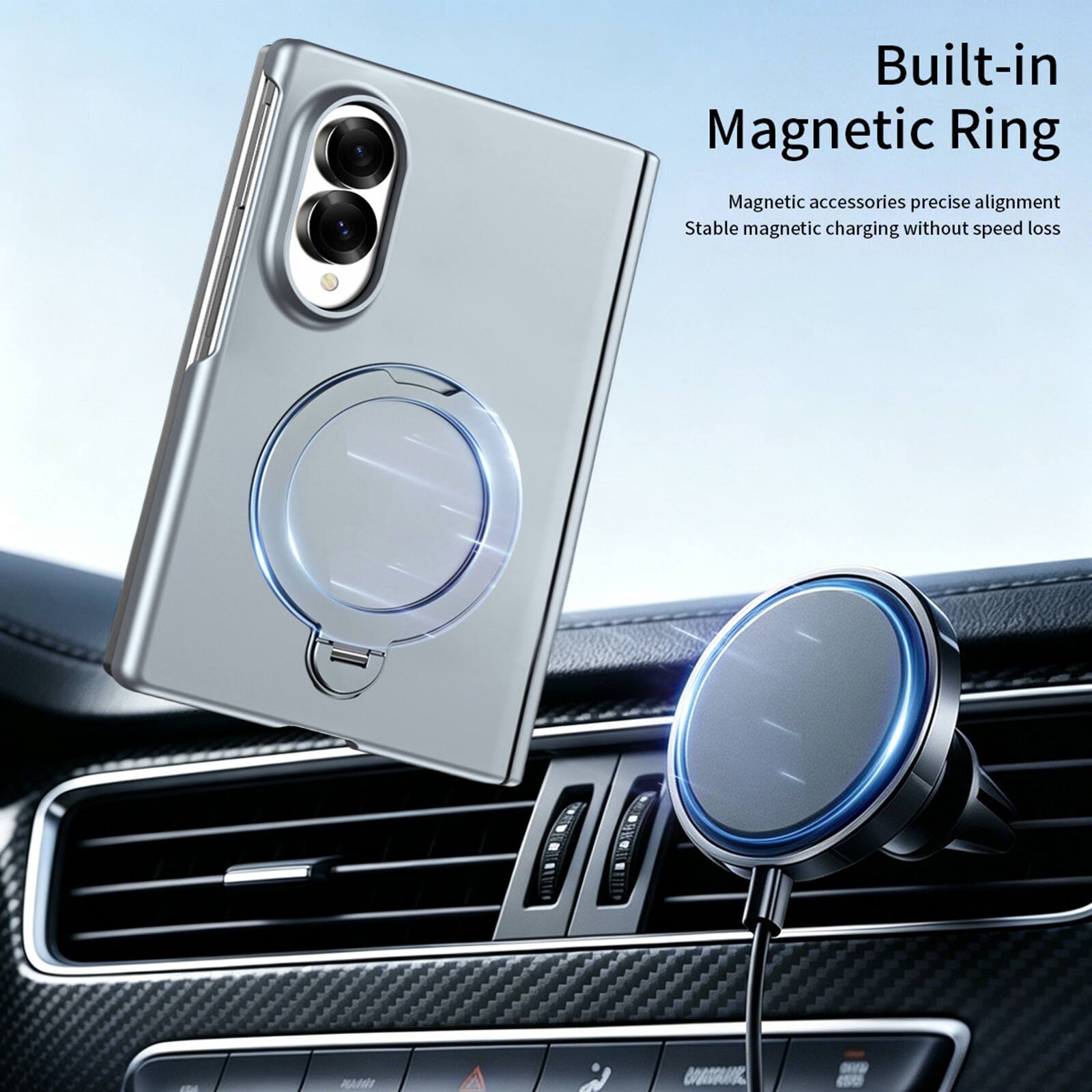 Built-in Magnetic Ring  
Magnetic accessories precise alignment  
Stable magnetic charging without speed loss  
KAMEI