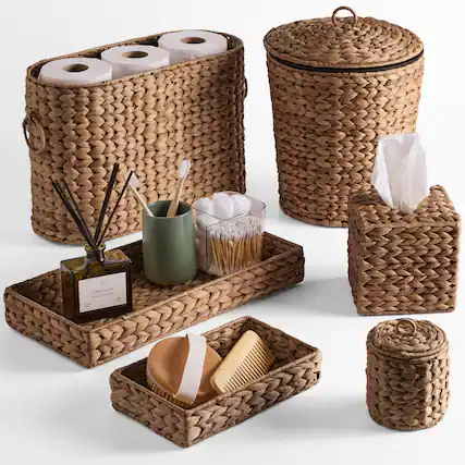 - sahara woods
- natural essential oil
- 100% pure
- toilet paper
- tissue box
- toothbrush holder
- soap dish
- nail brush
- incense holder