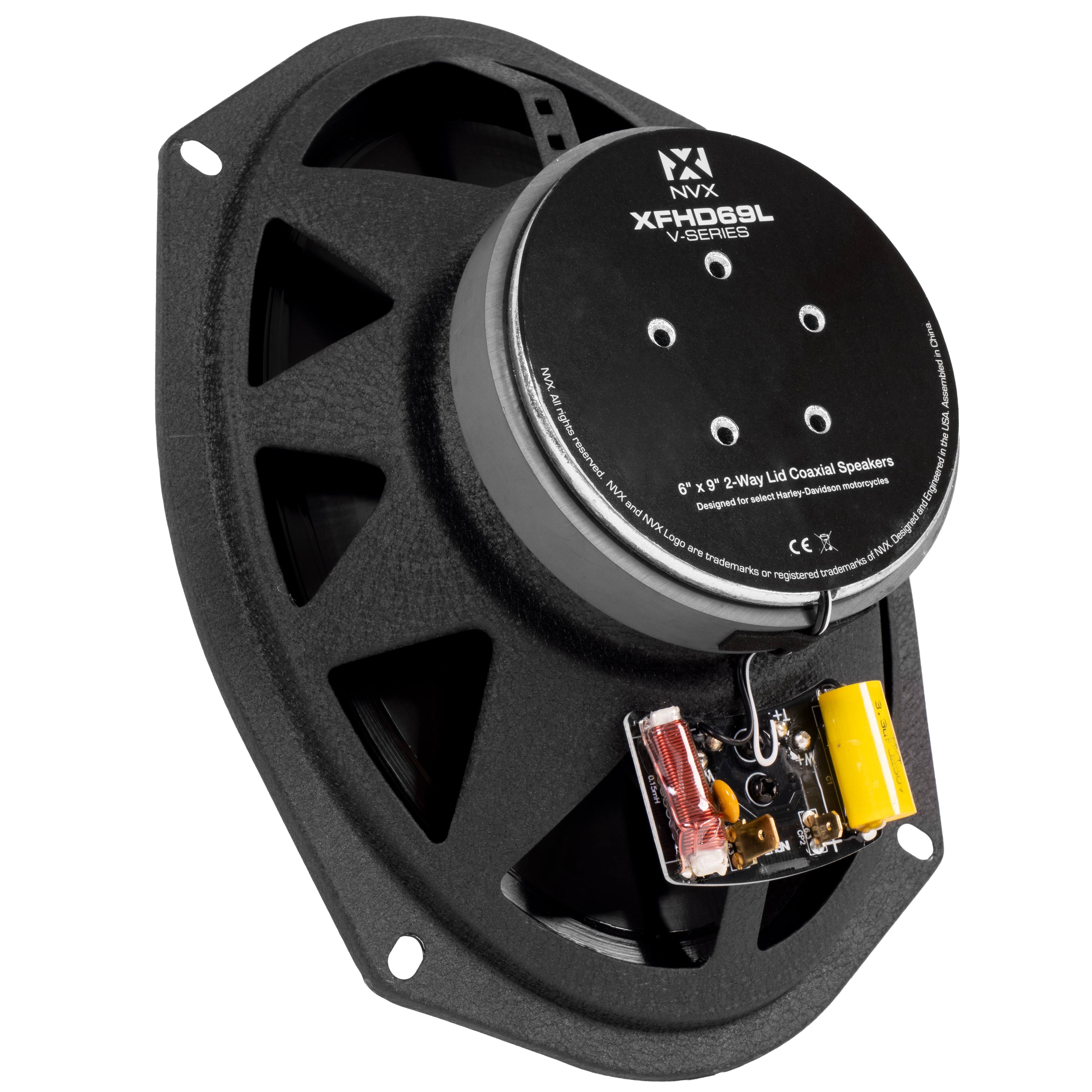 NVX XFHD69L 400W RMS 6x9in XF Series 2 Ohm Saddlebag Lid Speakers