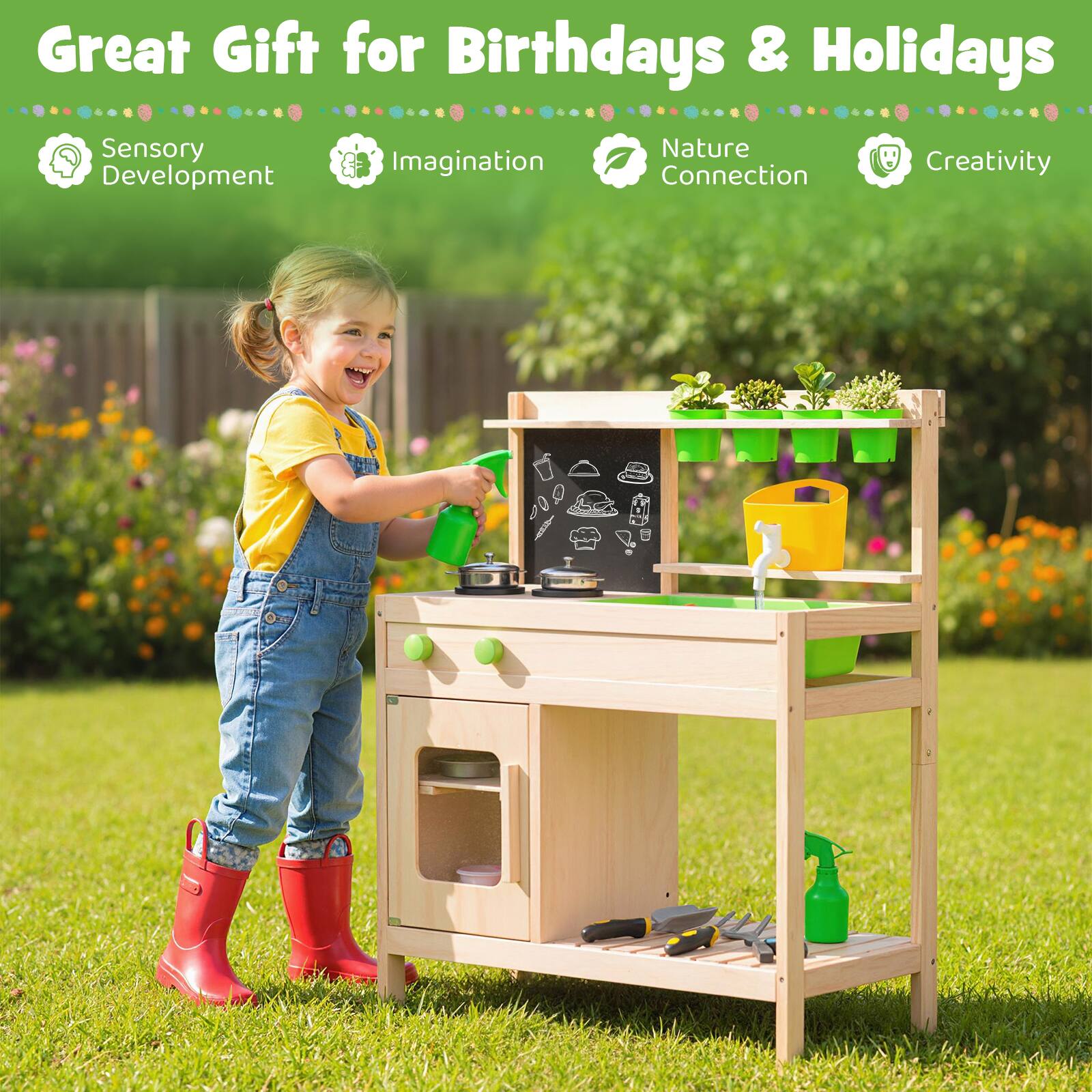 Great Gift for Birthdays & Holidays

- Sensory Development
- Imagination
- Nature Connection
- Creativity