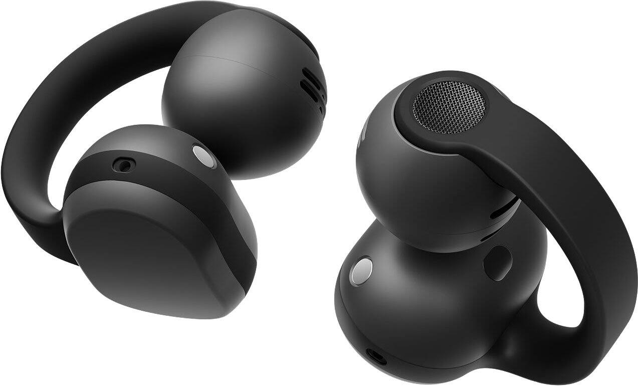 Front. Samsung - Galaxy Buds On Wireless Earbud Headphones - Black.
