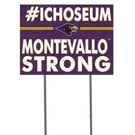 Jardine - Montevallo Falcons 18'' x 24'' I Chose Lawn Sign - Purple