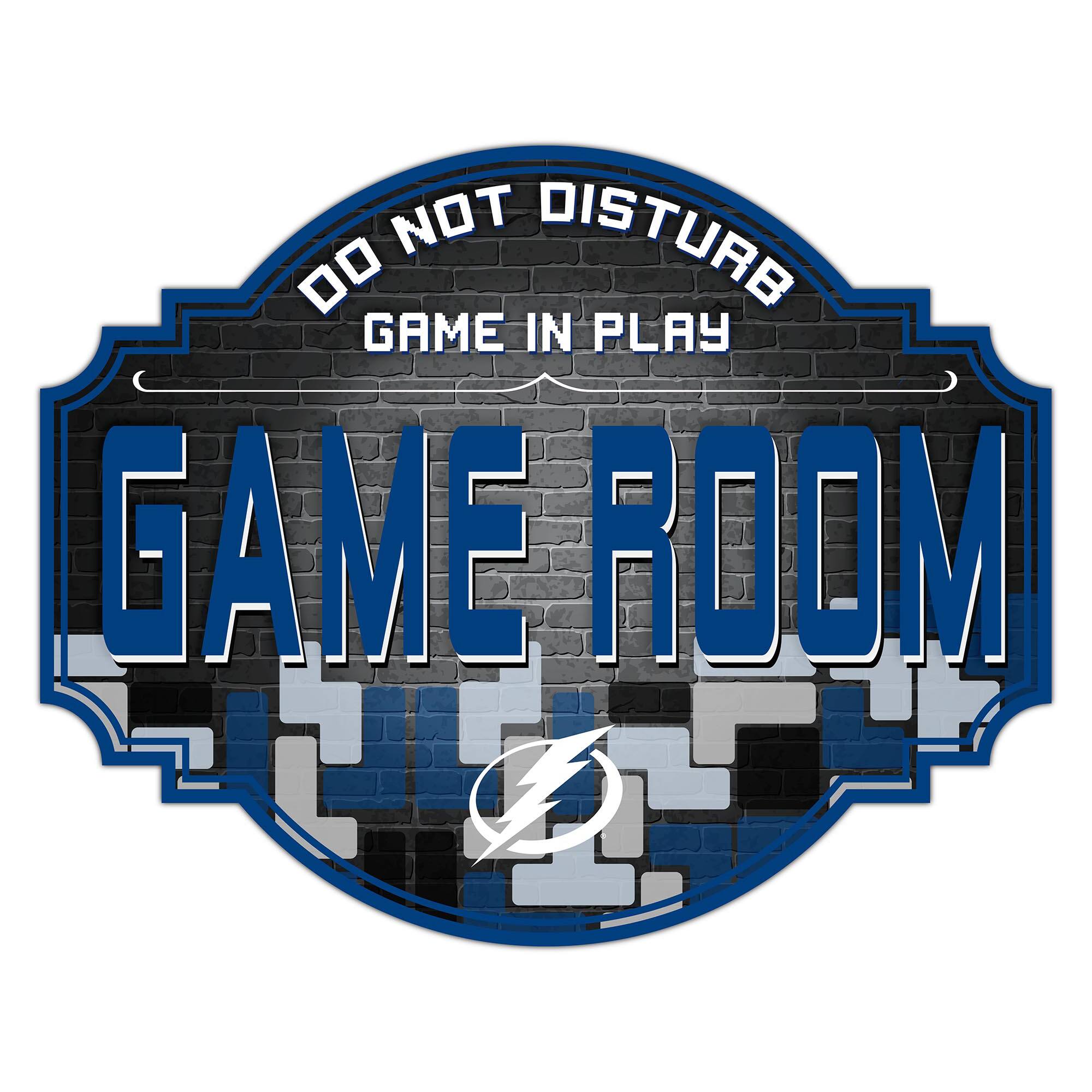 Tampa Bay Lightning 12'' Game Room Tavern Sign