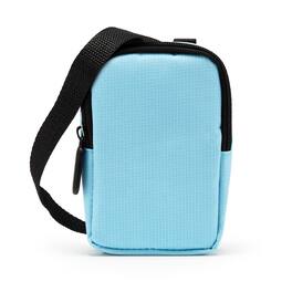 Zink - Soft Camera Case for Small Instant Print Cameras & Printers with Paper Pocket, Strap - Blue