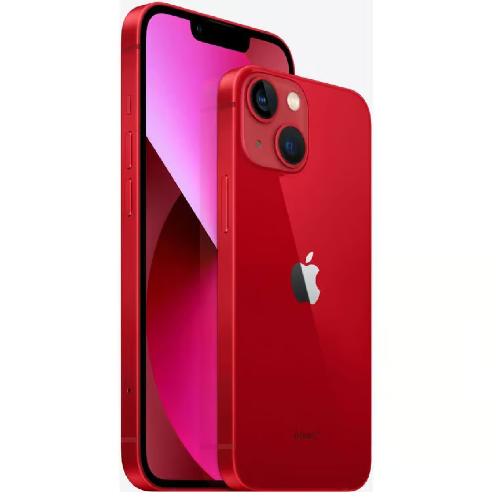 Left. Apple - Refurbished Apple iPhone 13 Mini A2481 256 GB Red Unlocked - Red.