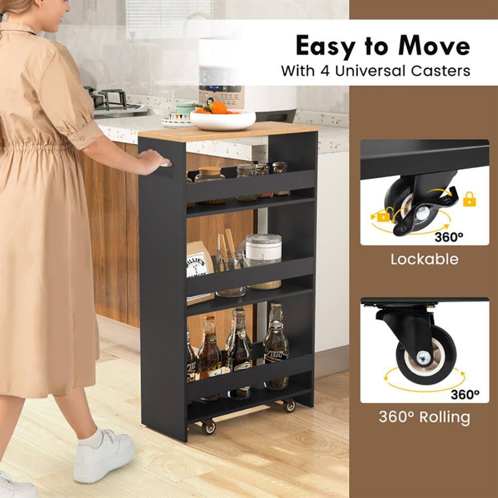 Easy to Move With 4 Universal Casters  
Lockable 360°  
360° Rolling