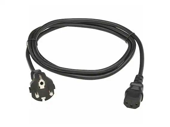 Front. Eaton - PDU POWER CORD, SCHUKO TO C13 - 10A, 100-250V, H05VV-F, 2 M (6.6 FT.), BLACK.