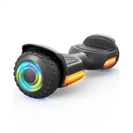 Front. GYROOR - GYROOR G13 6.5 Inch Hoverboard - Black.