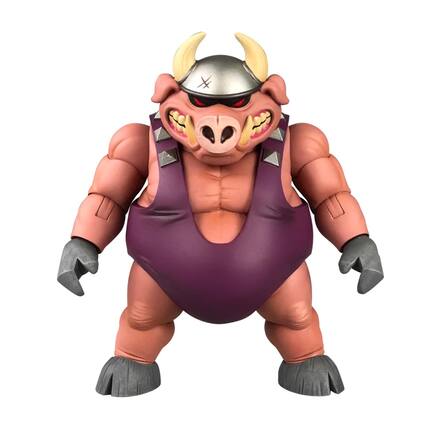 Front. Premium DNA Toys - Battletoads Anthology Collection 6-Inch Action Figure | Porka Pig - Multi-Color.