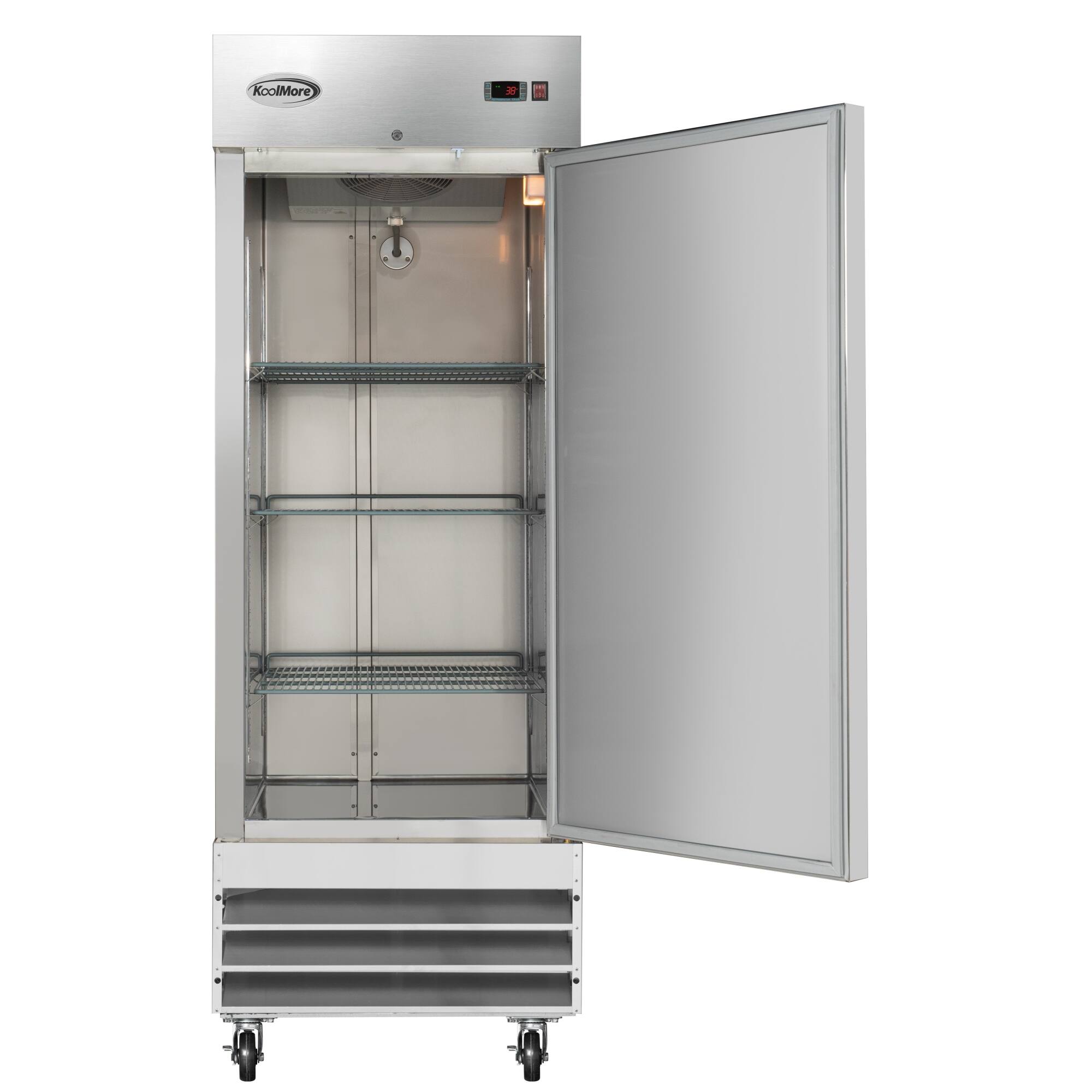 Alt View 1. Koolmore - 29 in. One Door Commercial Reach-in Refrigerator, 23 cu. ft. in Stainless-Steel (RIR-1D-SS) - Stainless-Steel.