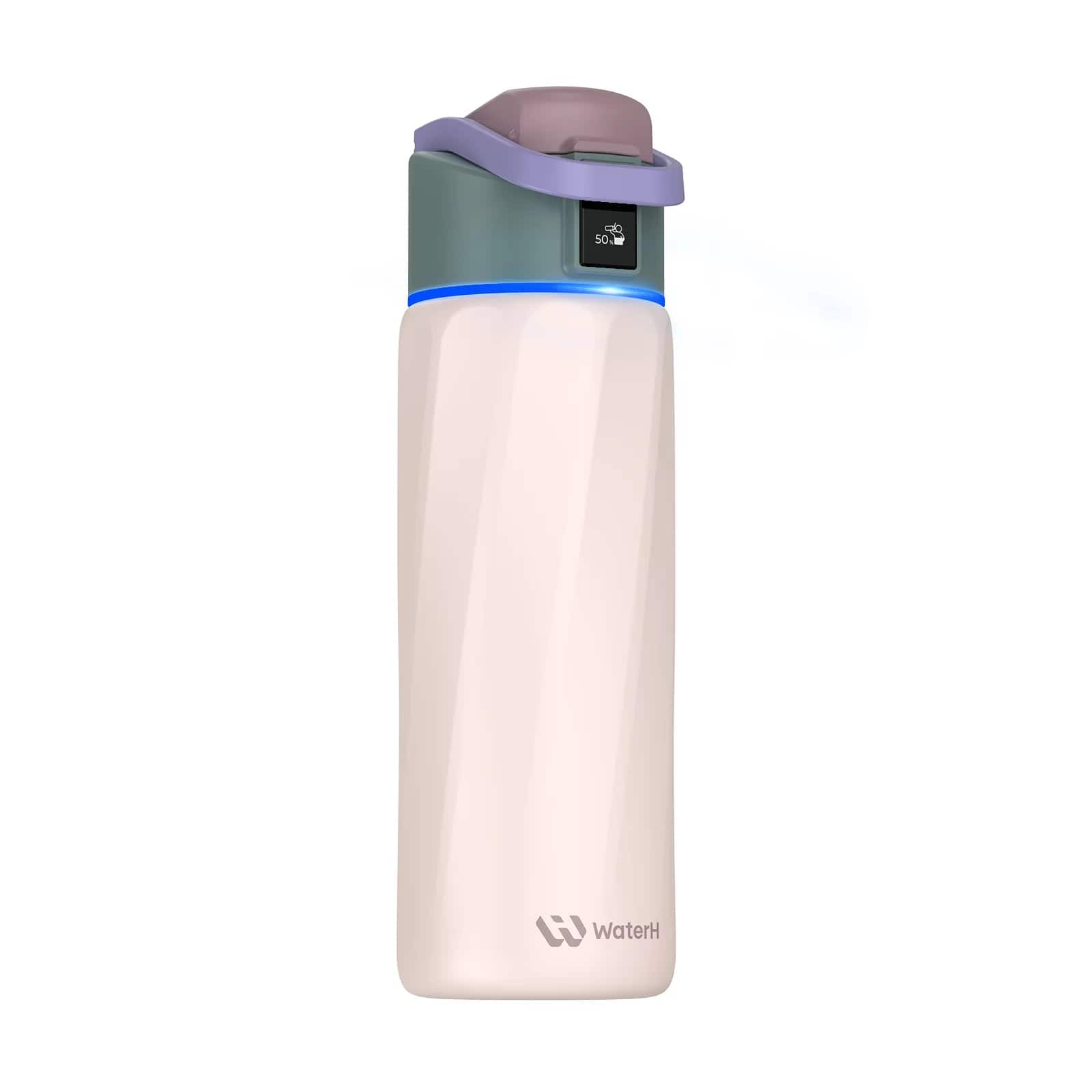 Front. WaterH - WaterH BOOST Smart Water Bottle 24 oz - Pink.