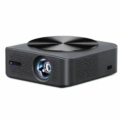 Front. BOSS - BOSS A005 HD Projector - HD Projector, Auto Focus, 760ANSI Lumens - w/ Free Screen & Mount - Black.
