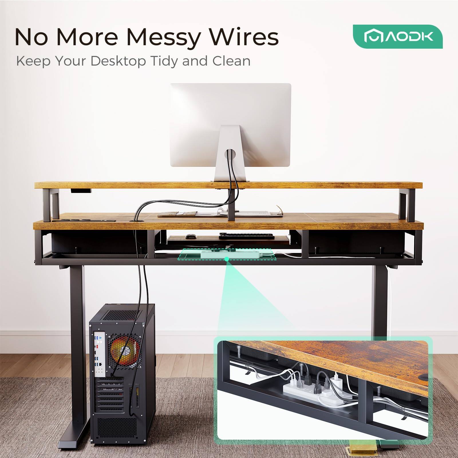 No More Messy Wires  
Keep Your Desktop Tidy and Clean
