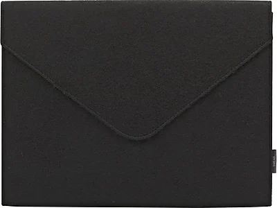 Front. Smead - Smead Soft Touch Expanding Wallet, Snap Closure, Letter Size, Black (70920) - Black.