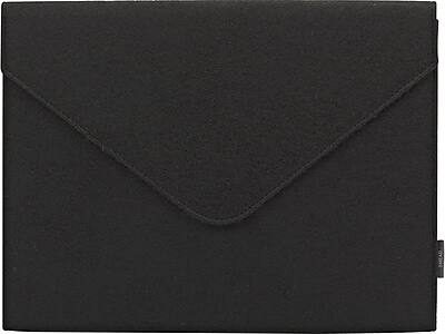 Front. Smead - Smead Soft Touch Expanding Wallet, Snap Closure, Letter Size, Black (70920) - Black.