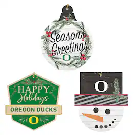 Jardine - Oregon Ducks Ornament Bundle - White
