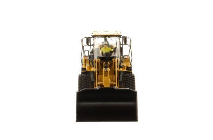 Angle. Diecast Masters - CAT Caterpillar 950M Wheel Loader with Operator "High Line Series" 1/50 Diecast Model by Diecast Masters - Multicolor.