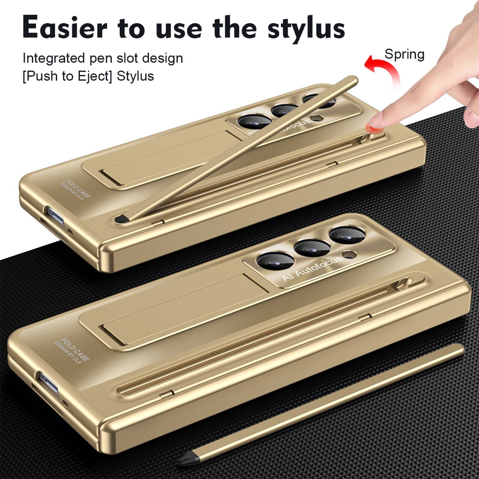 Easier to use the stylus  
Integrated pen slot design [Push to Eject] Stylus  
Spring  
FOLD CASE  
AI Autofocus  
FOLD DESIGN BYZLS