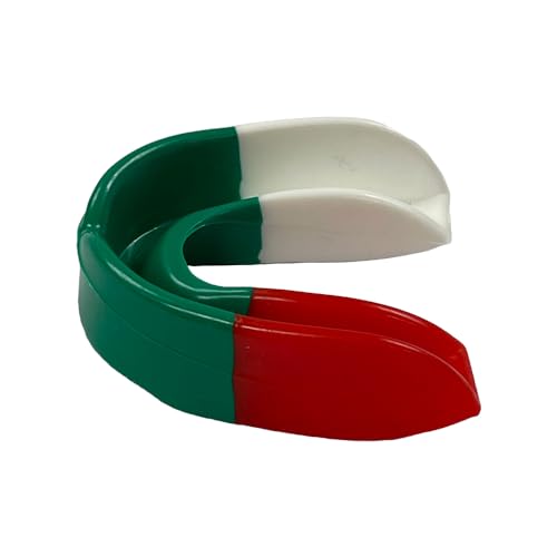Alt View 3. Amber Sporting Goods - Custom Fit Sports Mouthpiece for MMA & Boxing, Comfortable Protection, Red/White/Green – Pack of 100 - Red/White/Green.