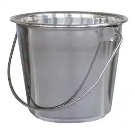 Sportsman Pro-Series - .25 Gal Stainless Steel Bucket - 12 Pack - Silver