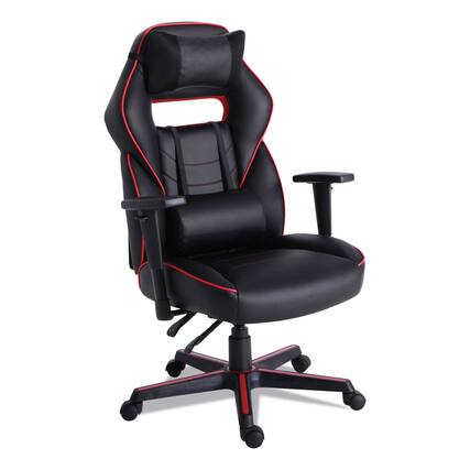 Front. Alera - Racing Style Ergonomic Gaming Chair, Supports 275 lb - Black.