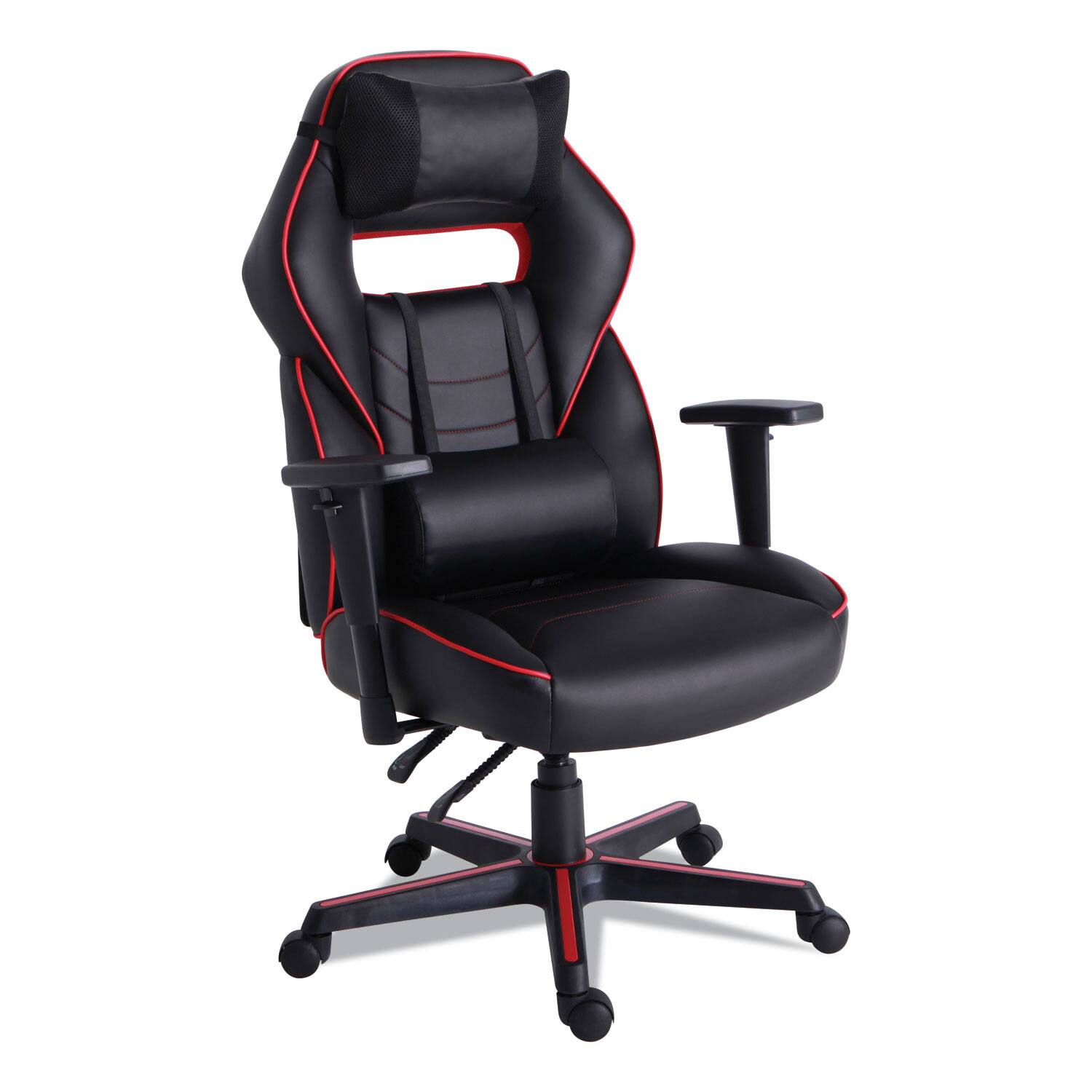 Front. Alera - Racing Style Ergonomic Gaming Chair, Supports 275 lb - Black.