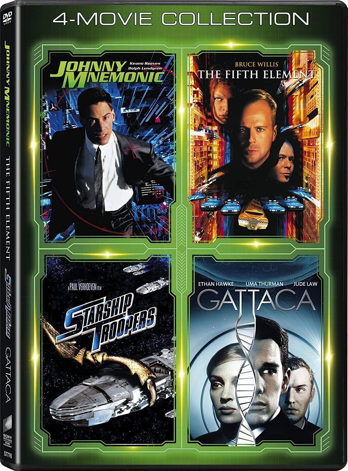 Johnny Mnemonic / The Fifth Element / Starship Troopers / Gattaca   - DVD