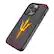 Alt View 1. Keyscaper - Arizona State Sun Devils Linen Logo iPhone Magnetic Bump Case - 16 Pro Max - Black.