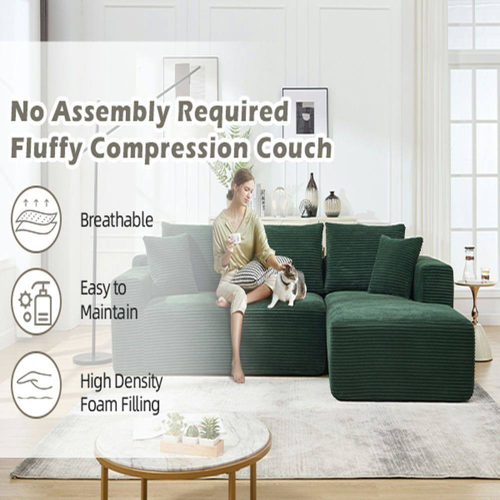 No Assembly Required  
Fluffy Compression Couch  

- Breathable  
- Easy to Maintain  
- High Density Foam Filling