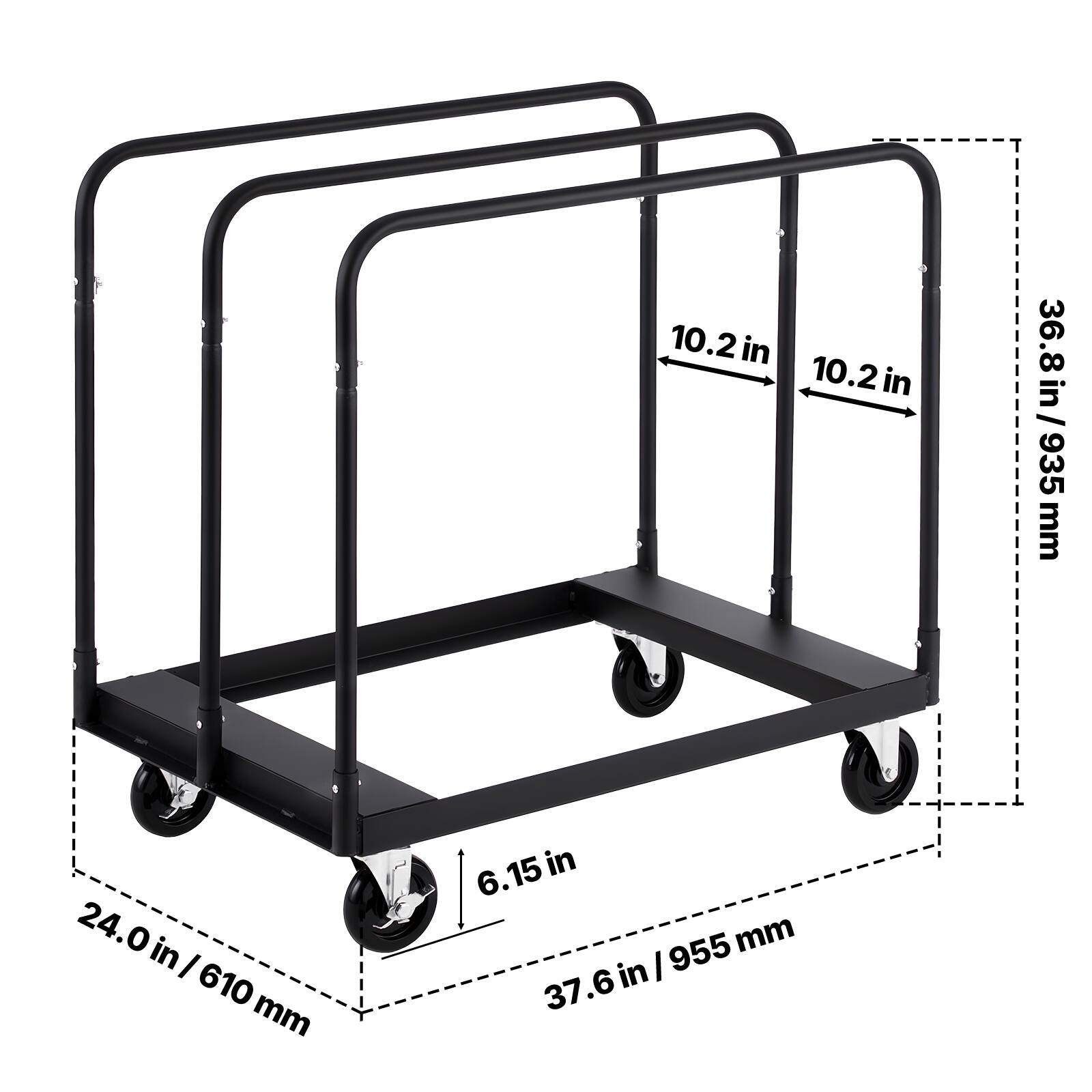 - 10.2 in
- 10.2 in
- 36.8 in / 935 mm
- 24.0 in / 610 mm
- 6.15 in
- 37.6 in / 955 mm