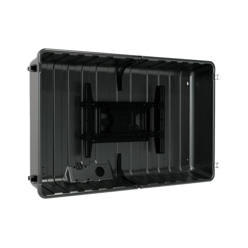 Angle. Storm Shell - Storm Shell Weatherproof 75” Outdoor TV Enclosure - Black.