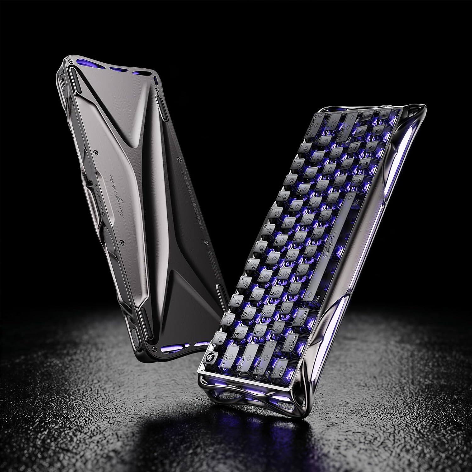 Alt View 4. GravaStar - GravaStar Mercury V60 Pro 60% Wired Hall Effect Gaming Keyboard with 8000Hz Polling Rate GunMetal - GunMetal.