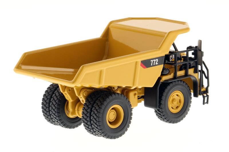 Alt View 3. Diecast Masters - CAT Caterpillar 772 Off-Highway Dump Truck w/Operator High Line Series 1/87 (HO) Scale Diecast Model by Diecast Masters.
