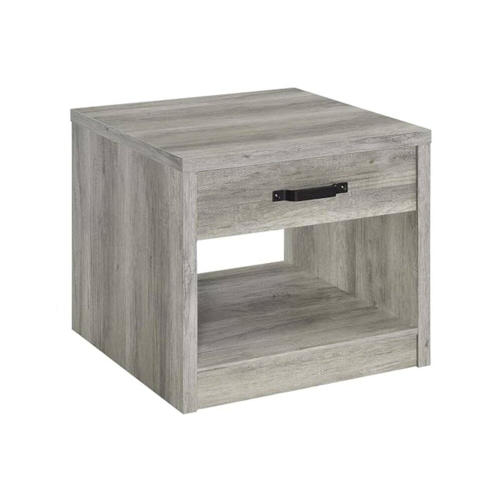Alt View 3. Coaster Co. of America - Felix 3-piece Coffee and End Table Set Grey Driftwood - Brown.