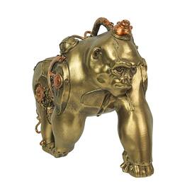 Zeckos - Resin Finish Steampunk Gorilla Sculpture Home Decor Statue Figurine Art - Bronze