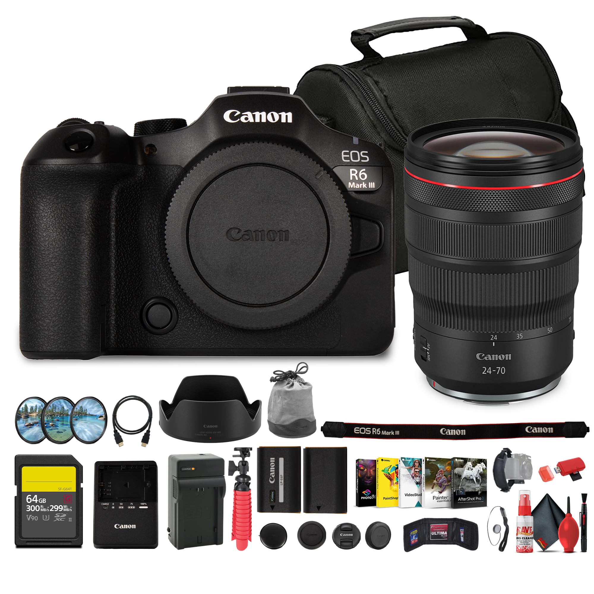 Canon - EOS R6 Mark III Full Frame Mirrorless Camera RF Mount | 32.5MP Sensor with 7K RAW, Oversampled 4K 120p Video, 40fp