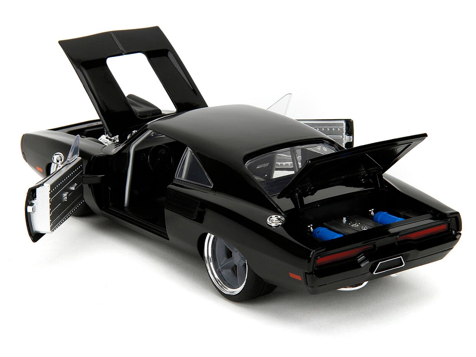 Back. Jada - 1970 Dodge Charger R/T Black "Fast X" (2023) Movie "Fast & Furious" Series 1/24 Diecast Model Car by Jada - Black .