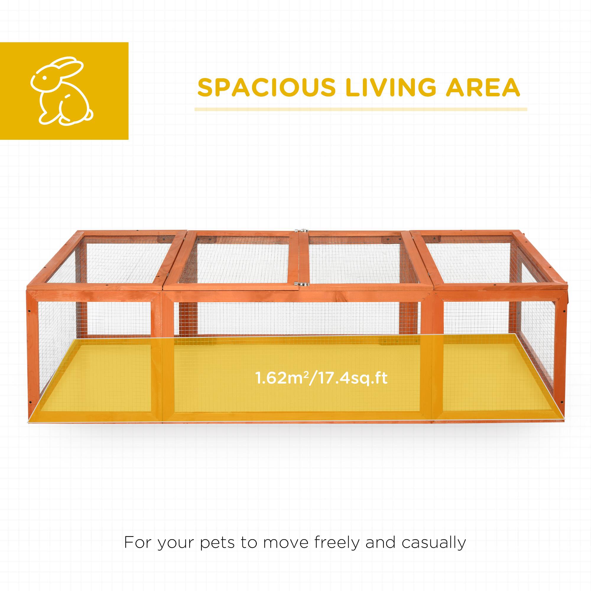 SPACIOUS LIVING AREA

1.62m²/17.4sq.ft

For your pets to move freely and casually