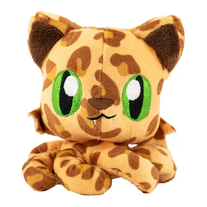 Front. Tentacle Kitty - Tentacle Kitty Campaign Critters Cat Little One Plush - Brown.