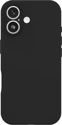 Front. OtterBox - Figura Series Soft Shell for Apple iPhone 17 - Black.