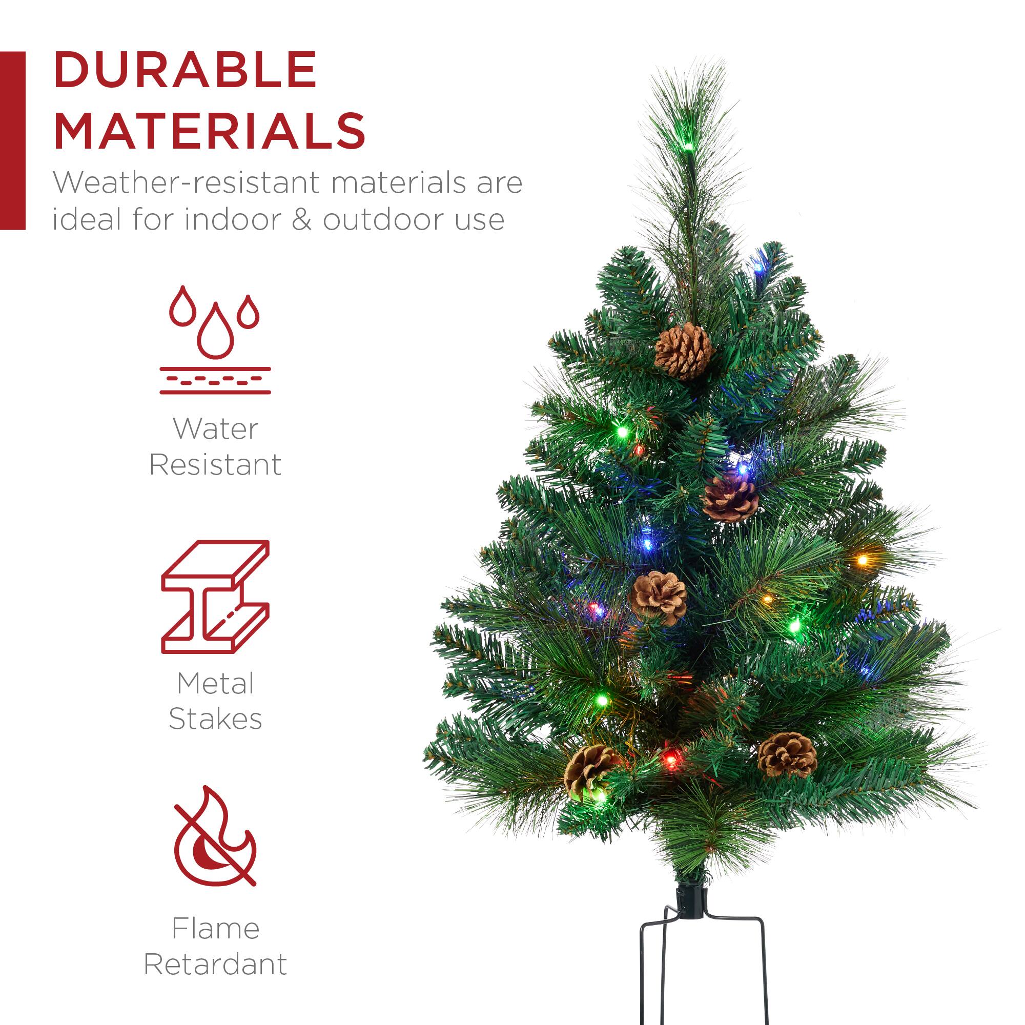 DURABLE MATERIALS

Weather-resistant materials are ideal for indoor & outdoor use

- Water Resistant
- Metal Stakes
- Flame Retardant