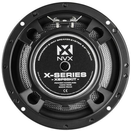 SPEAKER 2-WAY SYSTEM X 6.5" COMPONENT (165 NVX mm) X-SERIES -XSP65KIT- POWER HANDLING: 100W RMB 300W PEAK CE
