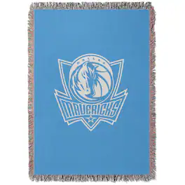 Chad & Jake - Dallas Mavericks Woven Blanket - Blue