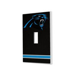 Keyscaper - Carolina Panthers Stripe Single Toggle Light Switch Plate - Multicolor
