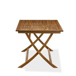 East West Furniture - BAETFNA Avondale Wooden Folding Table Made of Acacia Wood finish - Natural Oil