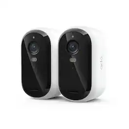 Arlo - Essential Outdoor Security Camera 2K (3rd Gen, 2025 Release) - Wireless, Rechargeable Camera, 2-Cam - White