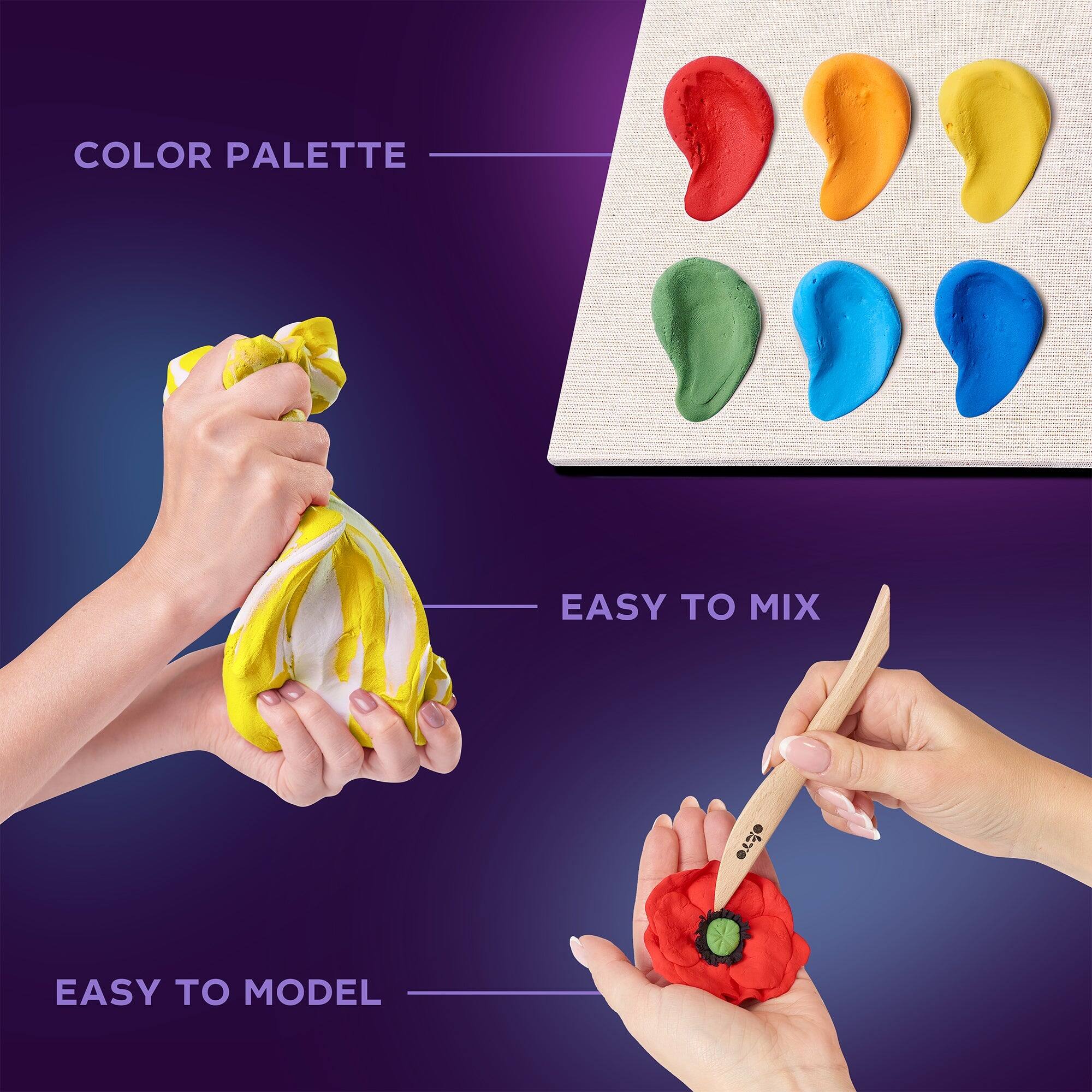 COLOR PALETTE, EASY TO MIX, EASY TO MODEL