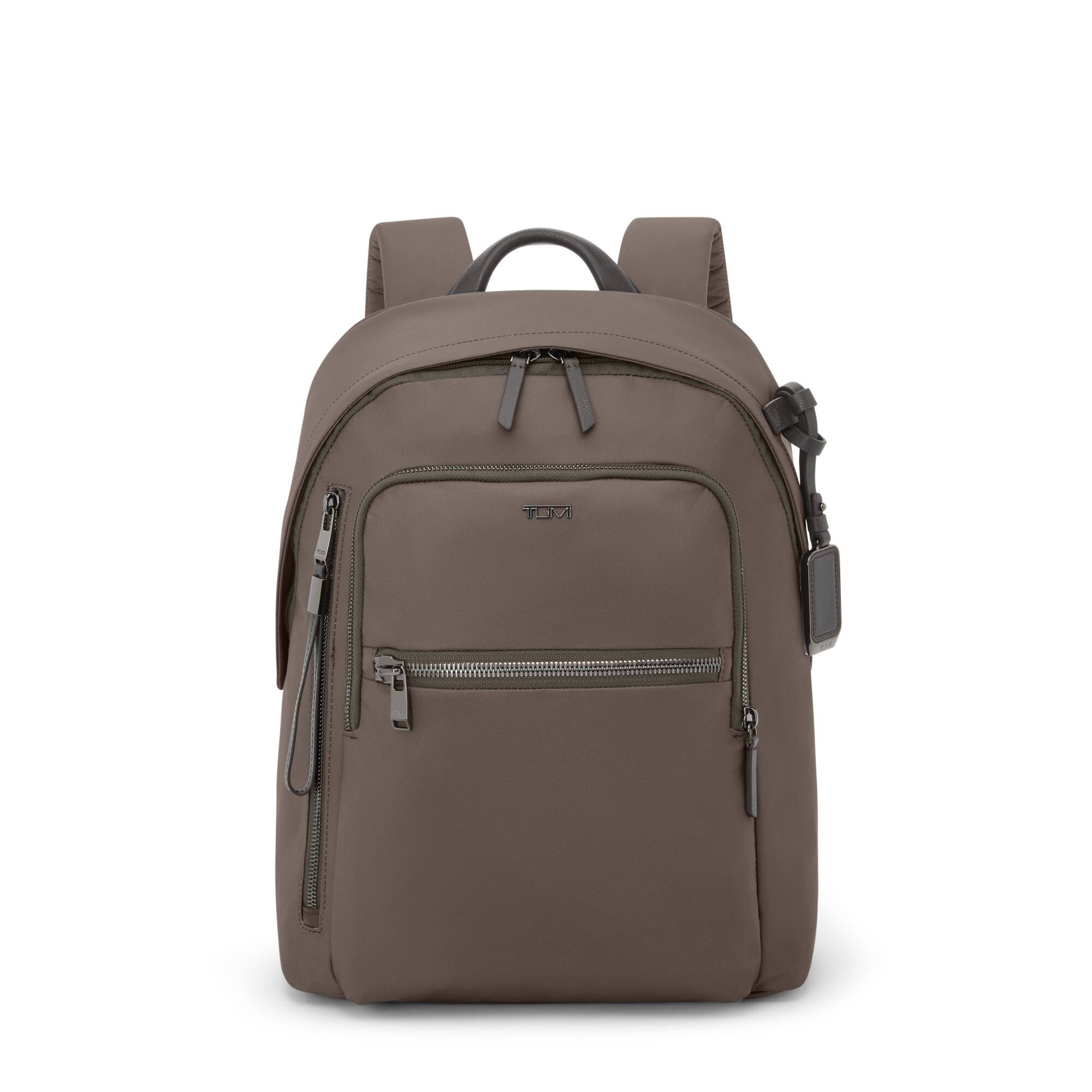 Front. TUMI - Voyageur Halsey Backpack - Mink.